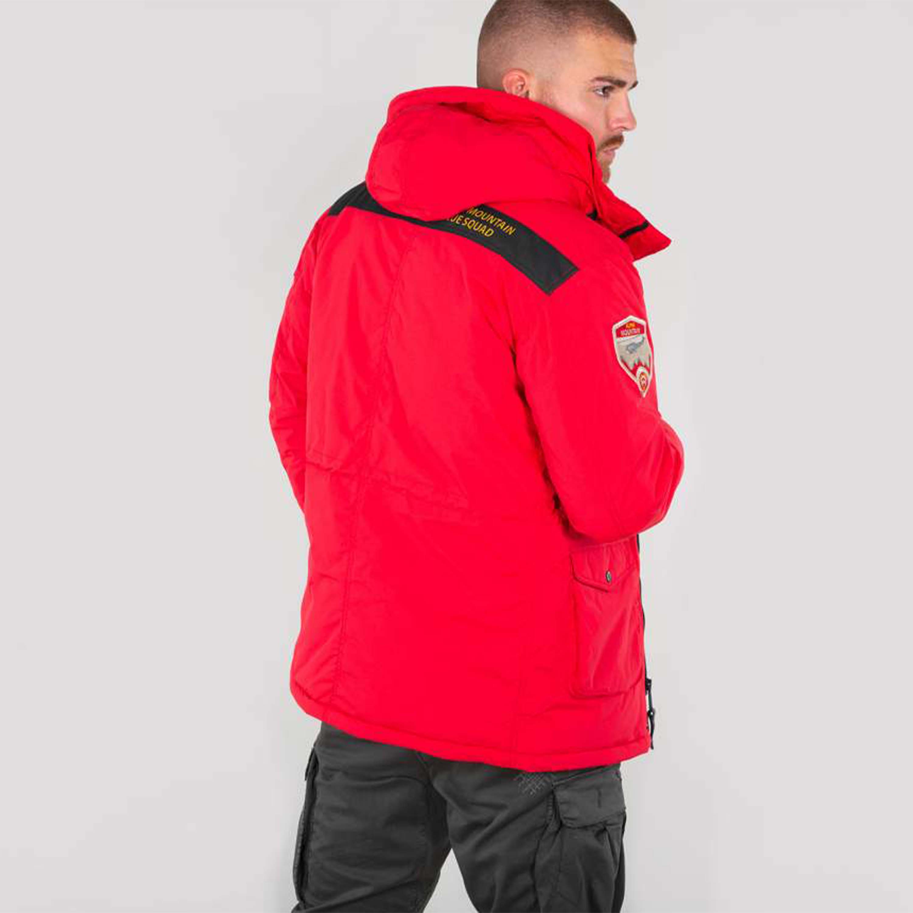 Alpha industries mountain jacket red hotsell